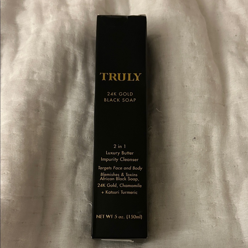 TRULY 24K Gold Black Soap Cleanser
